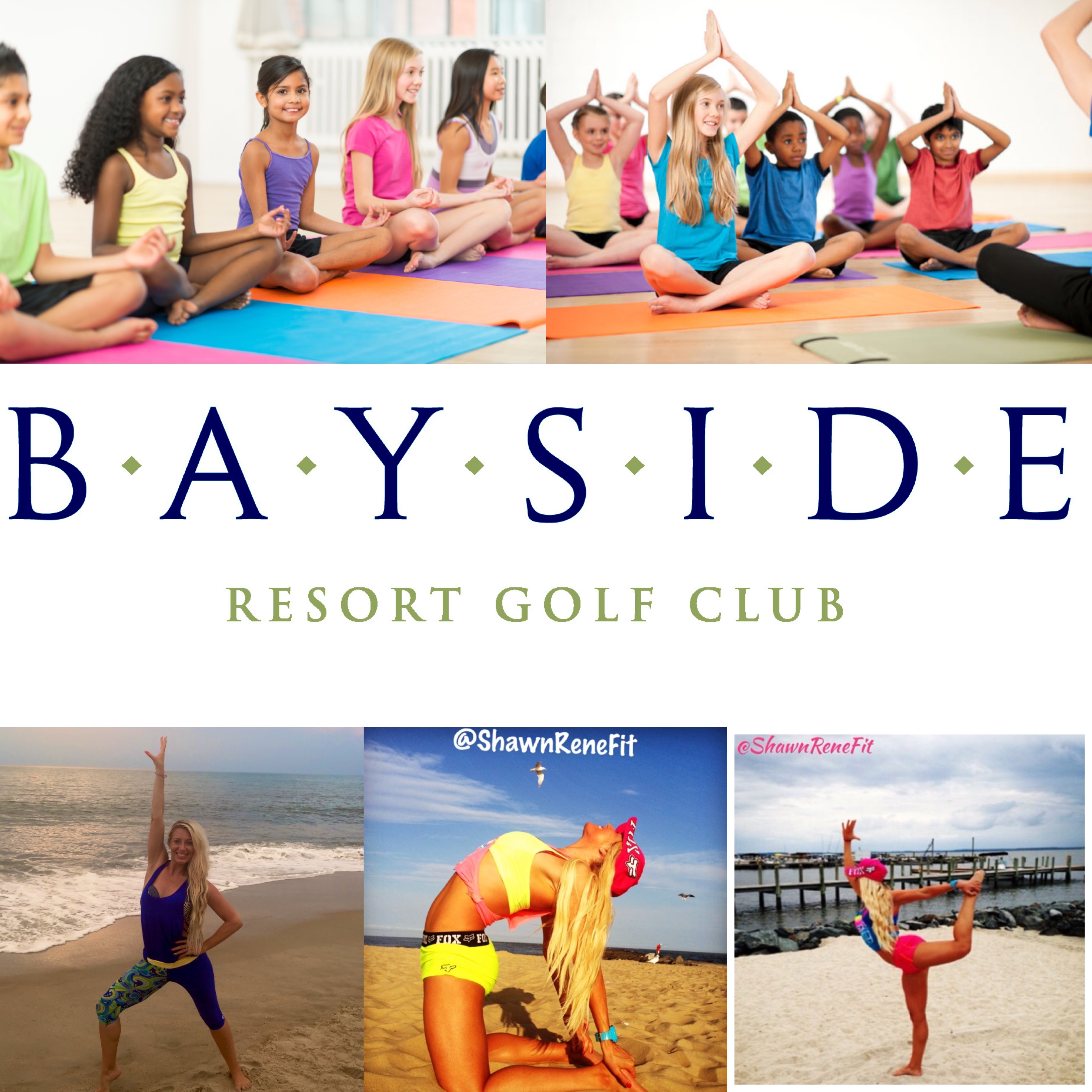 Bayside resort golf club Shawn Rene Zimmerman trainer kids yoga fitness events health fitness lifestyle 