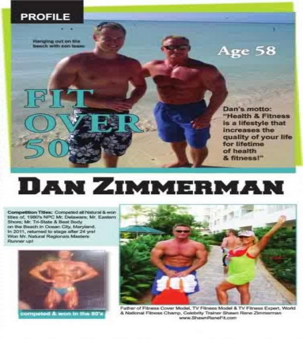 Natural Muscle Magazine Featuring Dan Zimmerman Isaac Zimmerman Shawn Rene Zimmerman Family Fitness